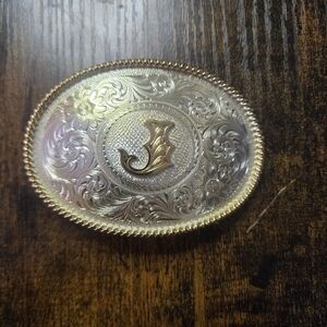 Montana Silversmiths Custom "J" Belt Buckle